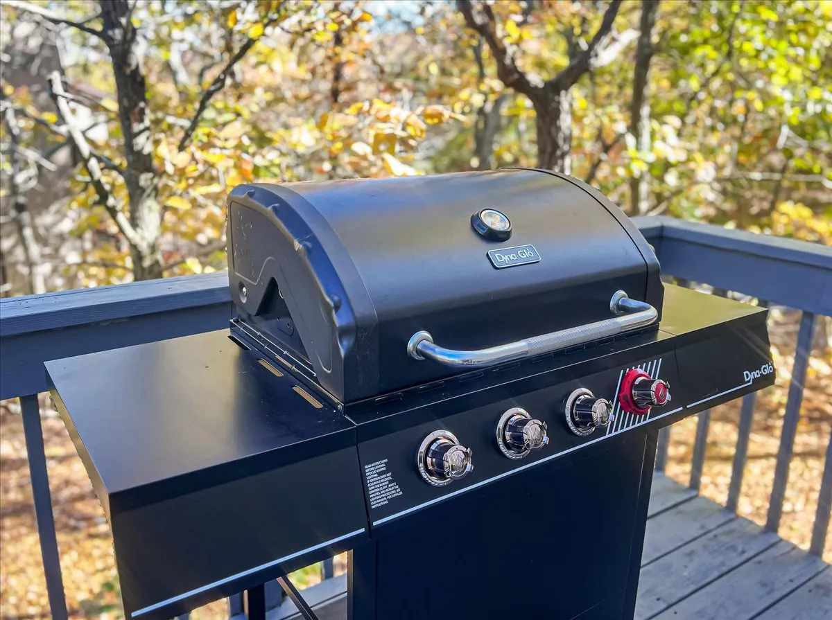 Outdoor grill setup